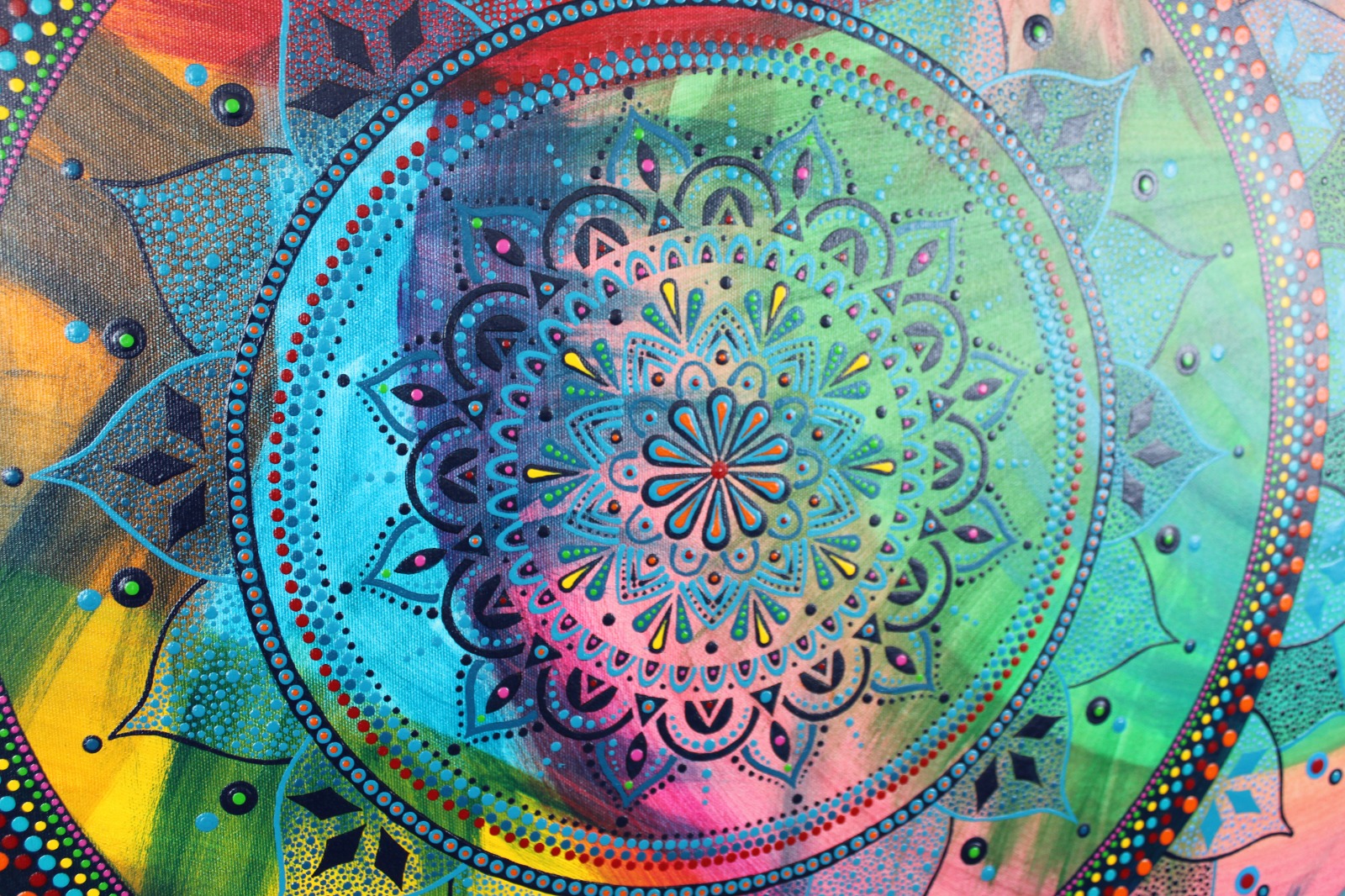 Opera Pau' 100x100 Amore Karmico - particolare